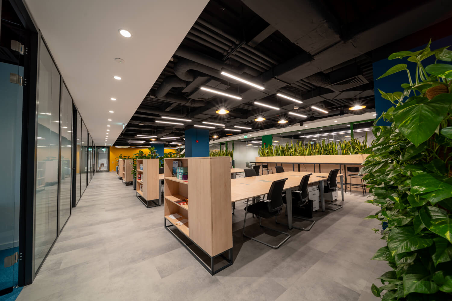 Casual seating area with armchairs